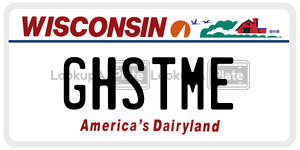 GHSTME  license plate in WI