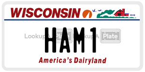 HAM1  license plate in WI