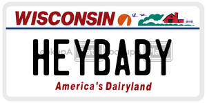 HEYBABY  license plate in WI