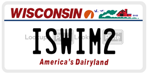 ISWIM2  license plate in WI