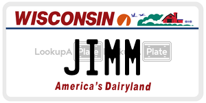 JIMM  license plate in WI