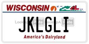 JKLGLI  license plate in WI