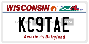 KC9TAE  license plate in WI