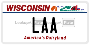 LAA  license plate in WI