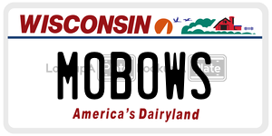M0B0WS  license plate in WI