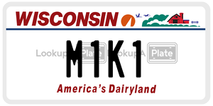 M1K1  license plate in WI