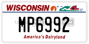 MP6992  license plate in WI