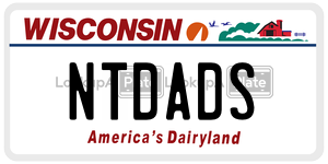 NTDADS  license plate in WI