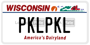 PKLPKL  license plate in WI
