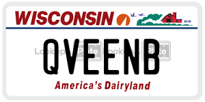 QVEENB  license plate in WI