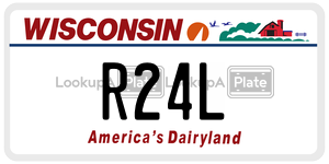 R24L  license plate in WI