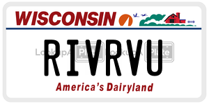 RIVRVU  license plate in WI