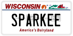SPARKEE  license plate in WI