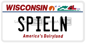 SPIELN  license plate in WI