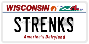STRENKS  license plate in WI
