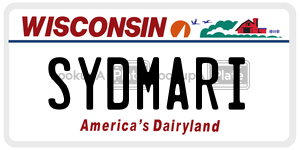 SYDMARI  license plate in WI
