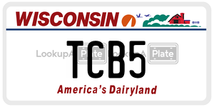 TCB5  license plate in WI
