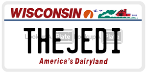 THEJEDI  license plate in WI