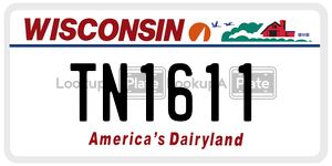 TN1611 license plate in Wisconsin