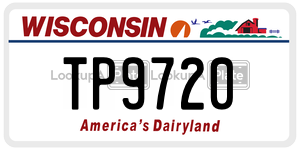 TP9720  license plate in WI