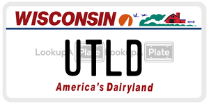UTLD license plate in Wisconsin