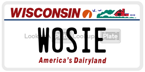 W0SIE  license plate in WI