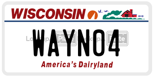WAYN04  license plate in WI