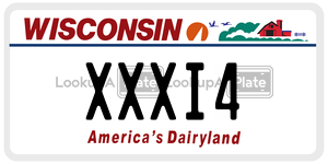 XXXI4  license plate in WI