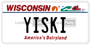 YISKI  license plate in WI