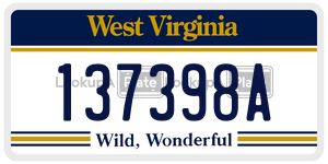 137398A  license plate in WV