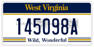 145098A  license plate in WV