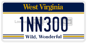 1NN300  license plate in WV