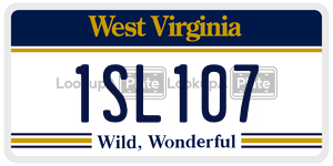 1SL107  license plate in WV