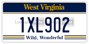 1XL902  license plate in WV