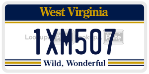 1XM507 license plate in West Virginia