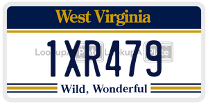 1XR479  license plate in WV
