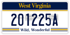 201225A  license plate in WV