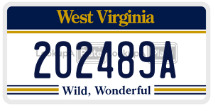 202489A  license plate in WV