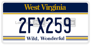2FX259  license plate in WV