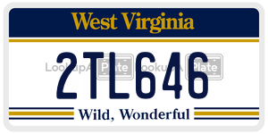 2TL646  license plate in WV