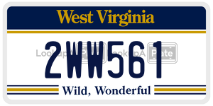 2WW561  license plate in WV