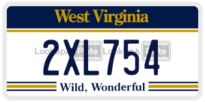 2XL754  license plate in WV