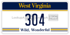 304 license plate in West Virginia