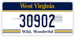 30902  license plate in WV