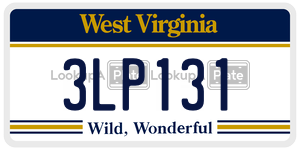3LP131  license plate in WV
