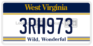 3RH973  license plate in WV