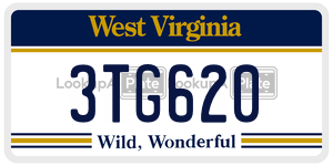 3TG620  license plate in WV