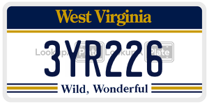 3YR226  license plate in WV