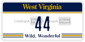 44 license plate in West Virginia