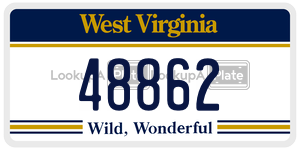 48862  license plate in WV